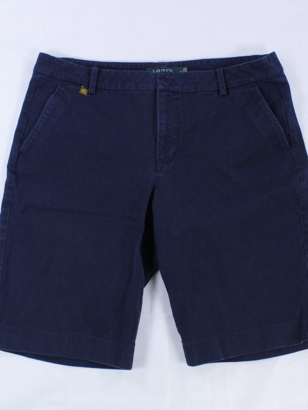 Lauren Ralph Lauren Women's Bermuda Shorts – Navy Blue – Size 10 – Casual Chino